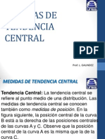 Medidas de Tendencia Central