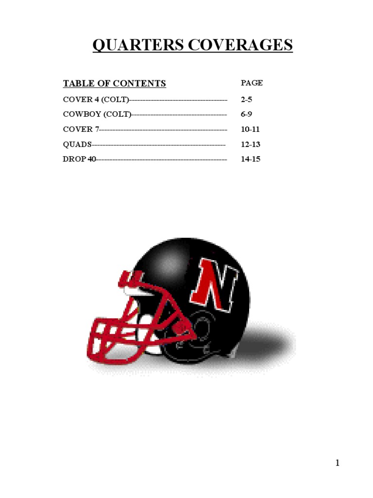 Quarters Coverage in Football Defense | PDF | American Football ...