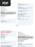 Calculator Technique For Geometric Progression