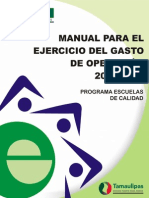 Manual para El Ejercicio Del Gasto 2014-2015