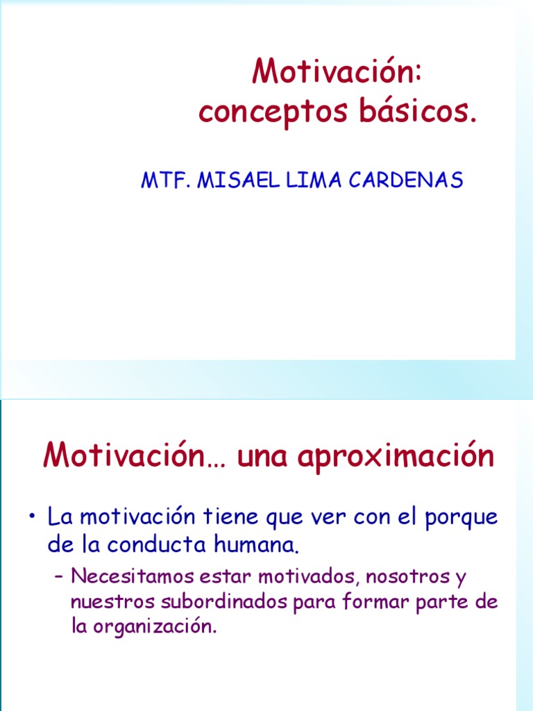 Teorias de La Motivacion | PDF | Motivación | Motivacional