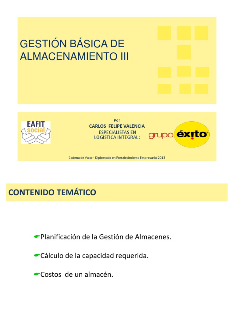 Gestión Eficiente de Almacenes 2023 | PDF | Almacén | Planificación