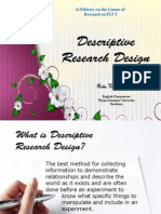 Lecture 6-Descriptive Research Design