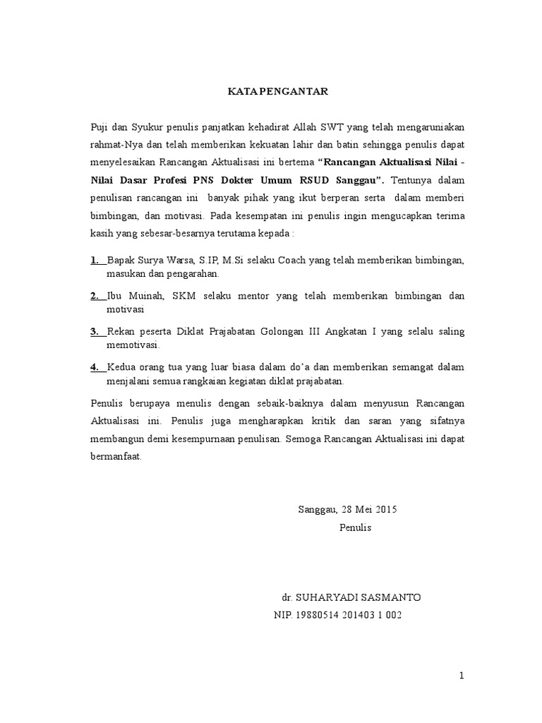 Kata Pengantar Daftar Isi ANEKA Prajabatan