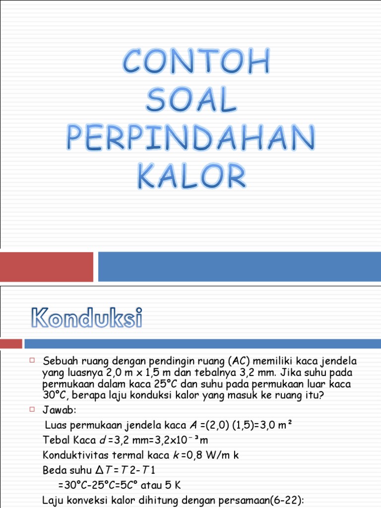 Contoh Soal Perpindahan Kalor Ppt