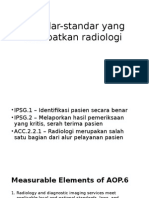 Standar-Standar Akreditasi RS 2012 Yang Melibatkan Radiology