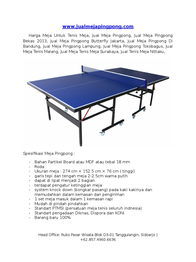 Harga Meja Pingpong Bandung Harga Meja Pingpong Bet  Harga Meja Pingpong Bandung Harga Meja Pingpong Bet