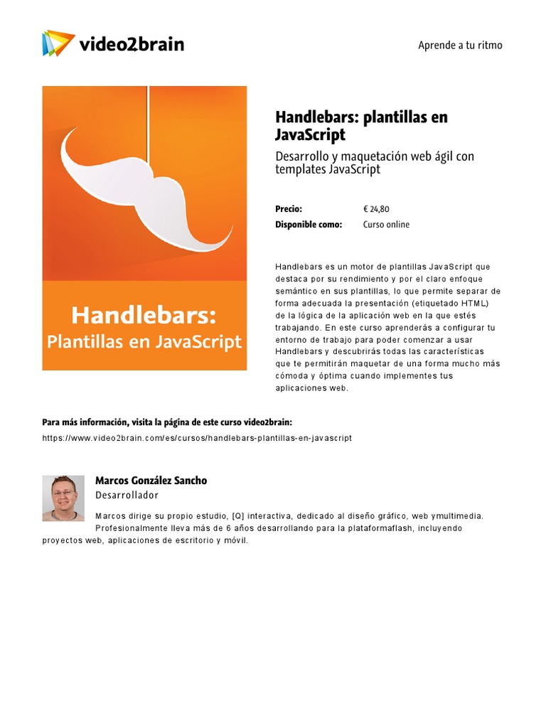 Handlebars Plantillas en Javascript PDF