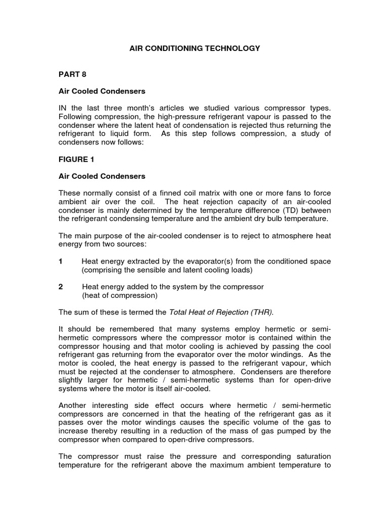 Air Conditioning Technology PDF Gas Compressor Air Conditioning