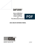 Sap2000 Linear and Nonlinear Static and Dynamic Analysis and Design of 3d Structures