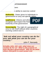 Characteristics of Government: Governments Have: Power: The