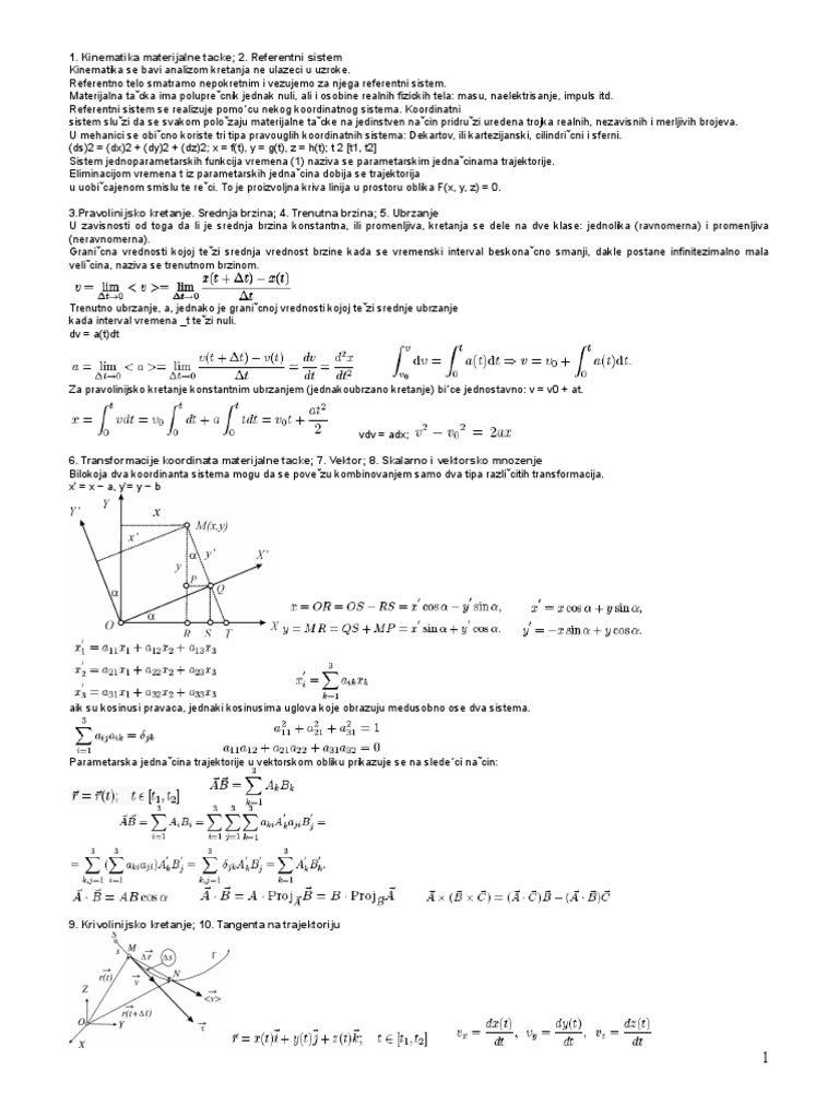 Mehanika | PDF