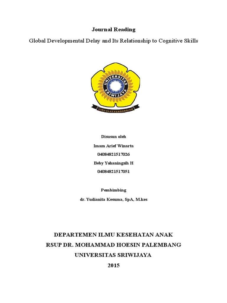 Global Developmental Delay & Cognition | PDF | Self-Improvement