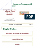 Implementing Strategies: Management & Operations Issues: Strategic Management: Concepts & Cases 10 Edition Fred David