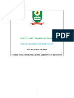 CHM 414 Photochemistry & Pericycle Reactions PDF