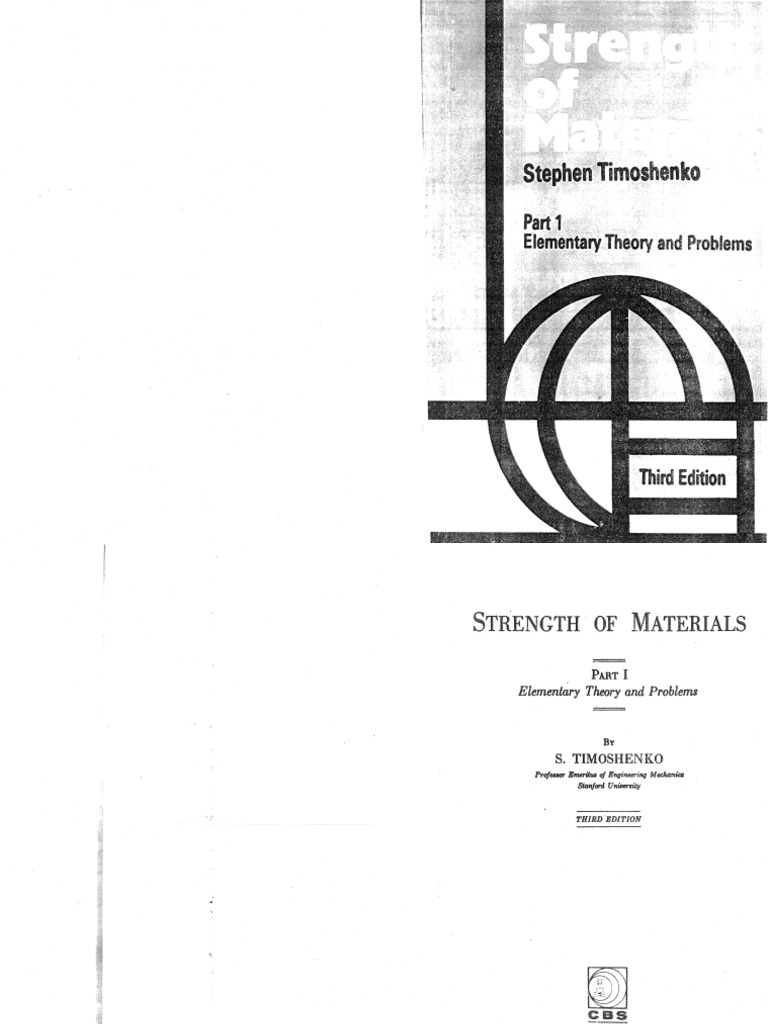 Strength of Material Part 1 by Timoshenko PDF