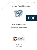 Nota Fiscal Eletronica - NT 2012_002