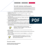 Configuración Multi - User - Server PDF