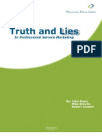 Truth and Lies in Professional Services Marketing