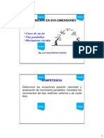 Clase 9. Movimiento Parabolico