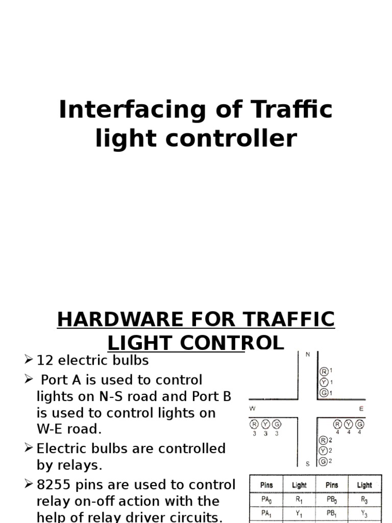 Interfacing Traffic Light Controller | PDF