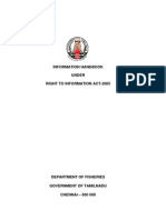 RTI Handbook for Tamil Nadu Fisheries Dept