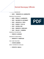 List Officials & Functionaries of Barangay 30 - C 2013-2016