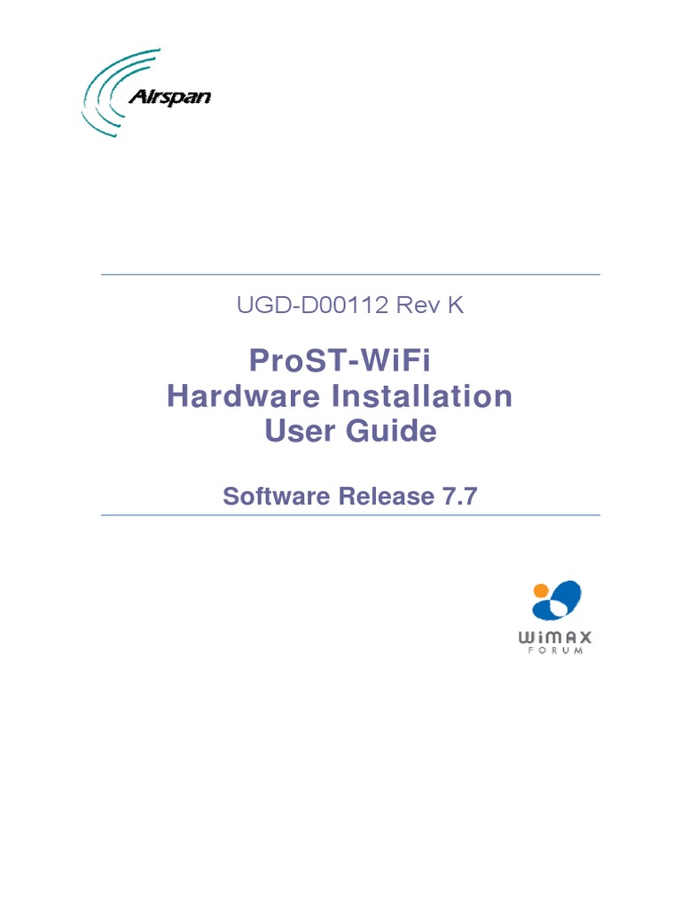 Manual Radio Airspan | PDF | Wireless Lan | Wi Max