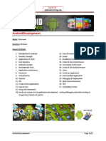 Androiddevelopment: Mode: Classroom Duration: 40 Hours Course Contents