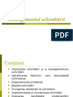 Managementul Schimbarii - 24.03.2008