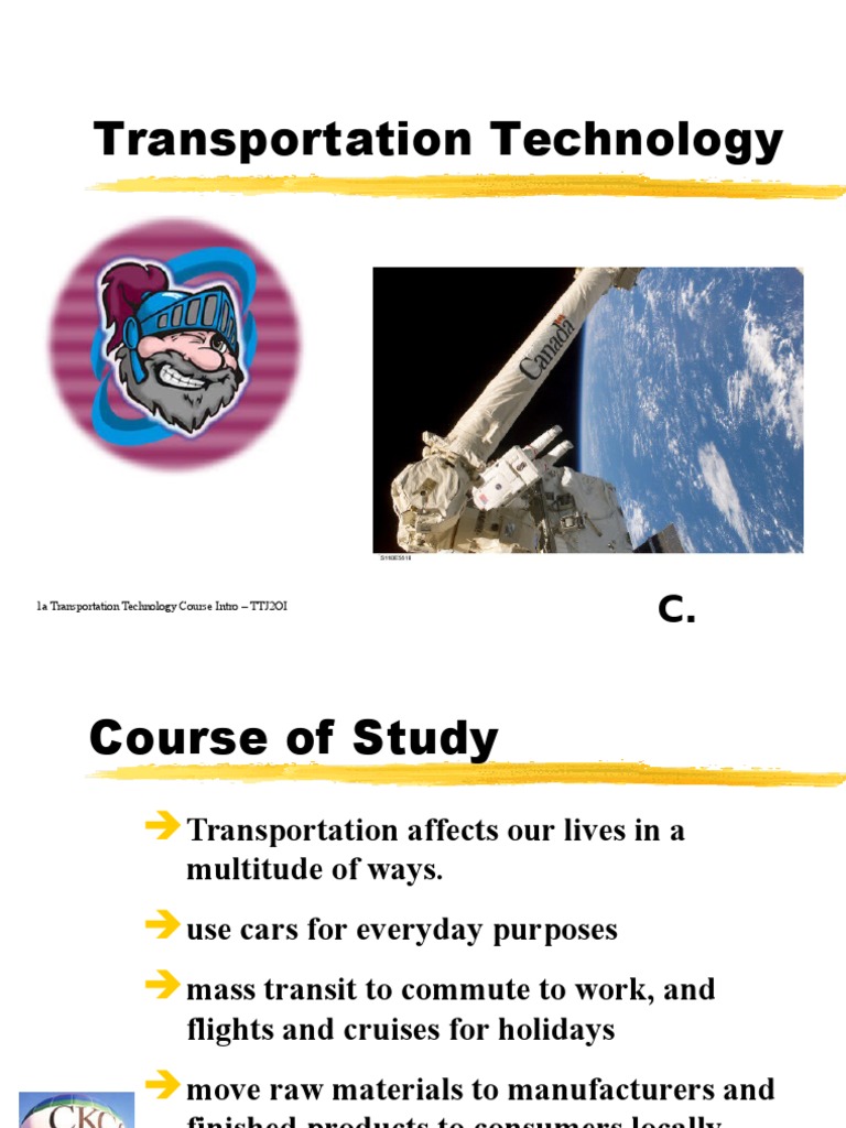 Transportation Technology Course Overview | PDF | Vehicles | Transport