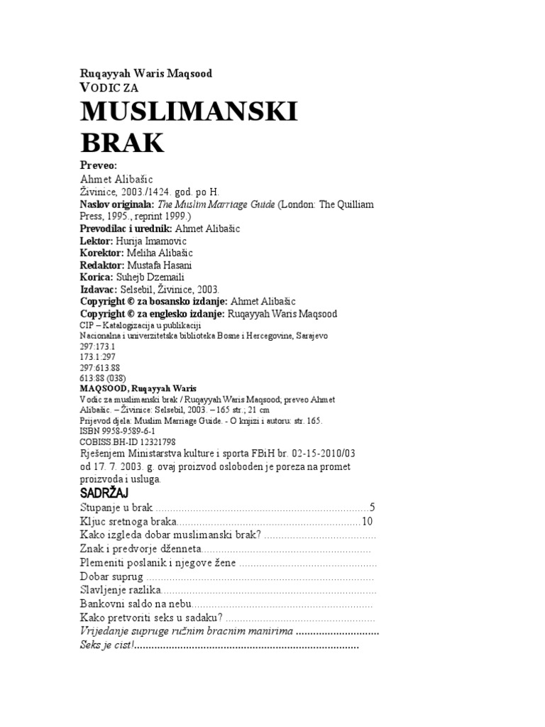 Brak upoznavanje islamski DOBRODOSLICA