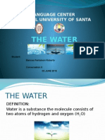 The Water: Language Center National University of Santa