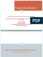 Bi Variate and Multiple Linear Regression