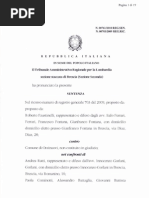 Orzinuovi, Comunali 2009: La Sentenza Del Tar Che Conferma Il Risultato Elettorale