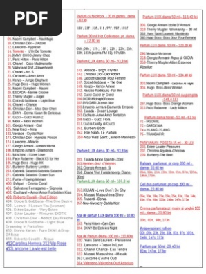 loris parfum liste