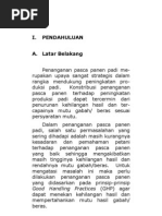 Pedoman Umum Penanganan Pasca Panen Padi