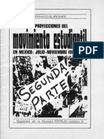 Movimiento Estudiantil en Mexico Julio Noviembre 1968 Revista ESPEJO No 6 Segunda Parte