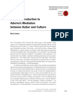 203 Kalbus A Short Introduction To Adorno's Mediation Between Kultur and Culture