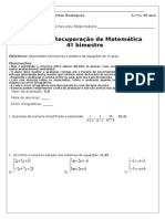 Sistema de Equações