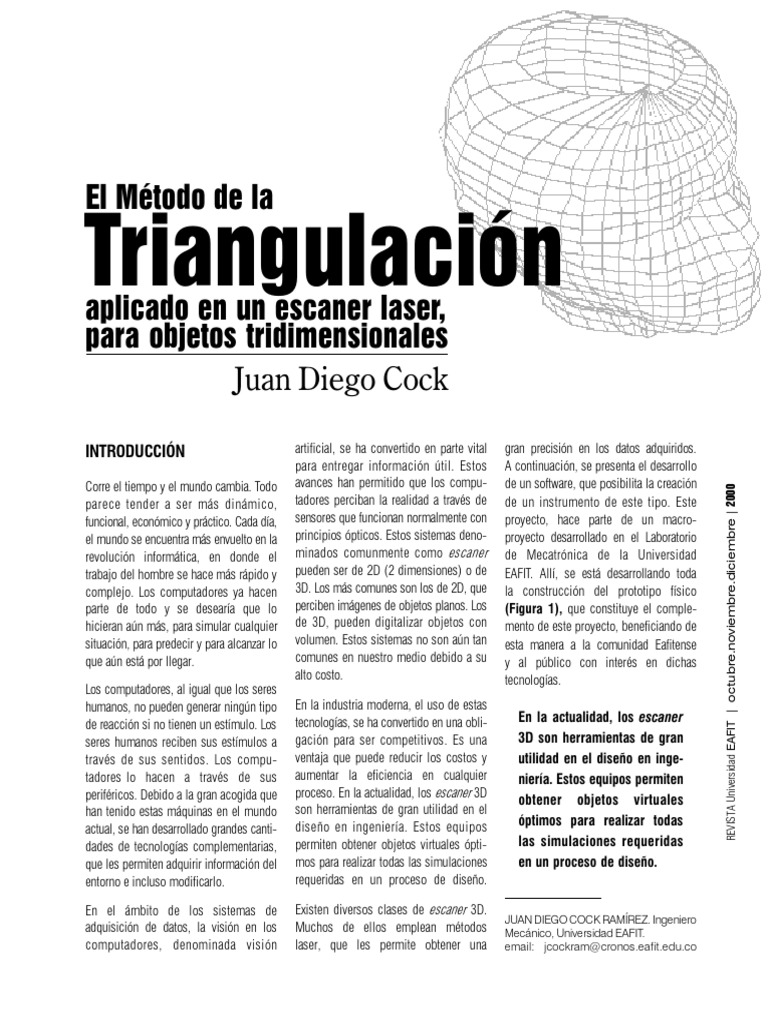 Escaneo 3D Por Triangulación. 970-3010-1-PB | PDF | Láser | Software
