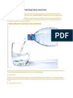 Manfaat Minum Air Putih Bagi Tubuh Untuk Diet