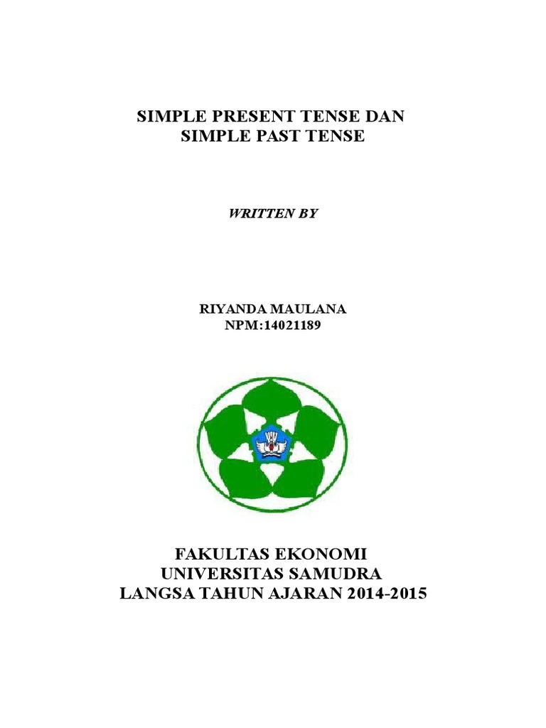 Simple Present Tense Dan Simple Past Tense