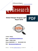 Global Halogen Surgical Light Industry Report 2015