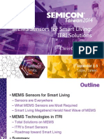 Mems Sensors For Smart Living Itri Solutions Itri 0 091514DL