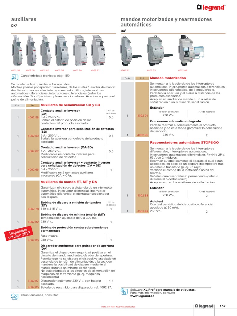 Catalogo Legrand Group Spain 2012 Web 159 Componentes Ingenieria