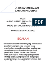 Halangan & Cabaran Program KPM