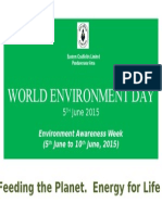 World Environment Day: Feeding The Planet. Energy For Life