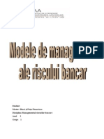 Modele de Management Ale Riscului Bancar