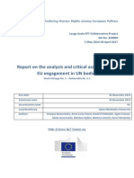 FRAME - Report On The Analysis and Critical Assessment of EU Engagement in UN Bodies